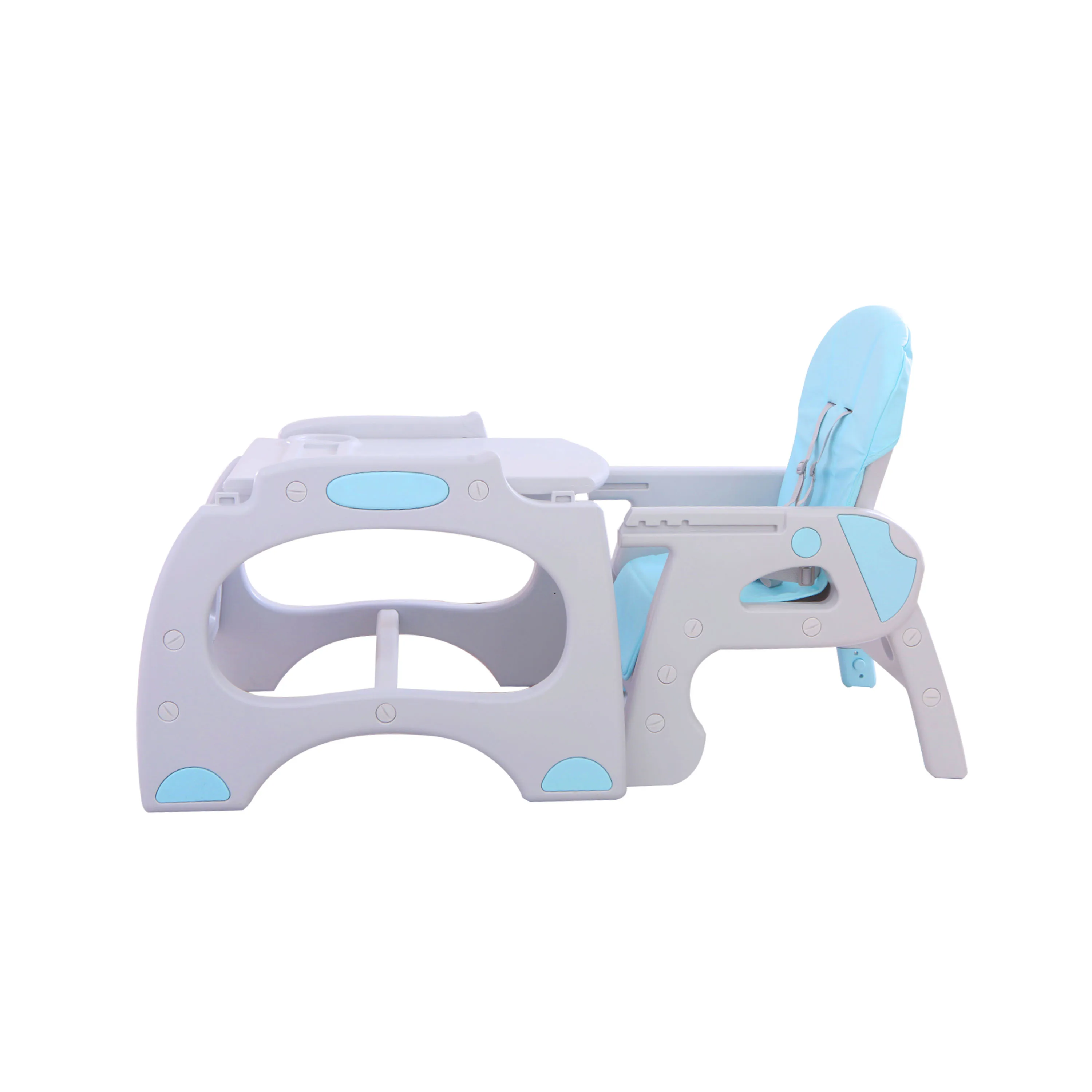 Fashion Baby Feeding High Chair Multifunctional Plastic 3 in 1 Infant Kids Feeding Pony Baby Dining High Chair Wholesale