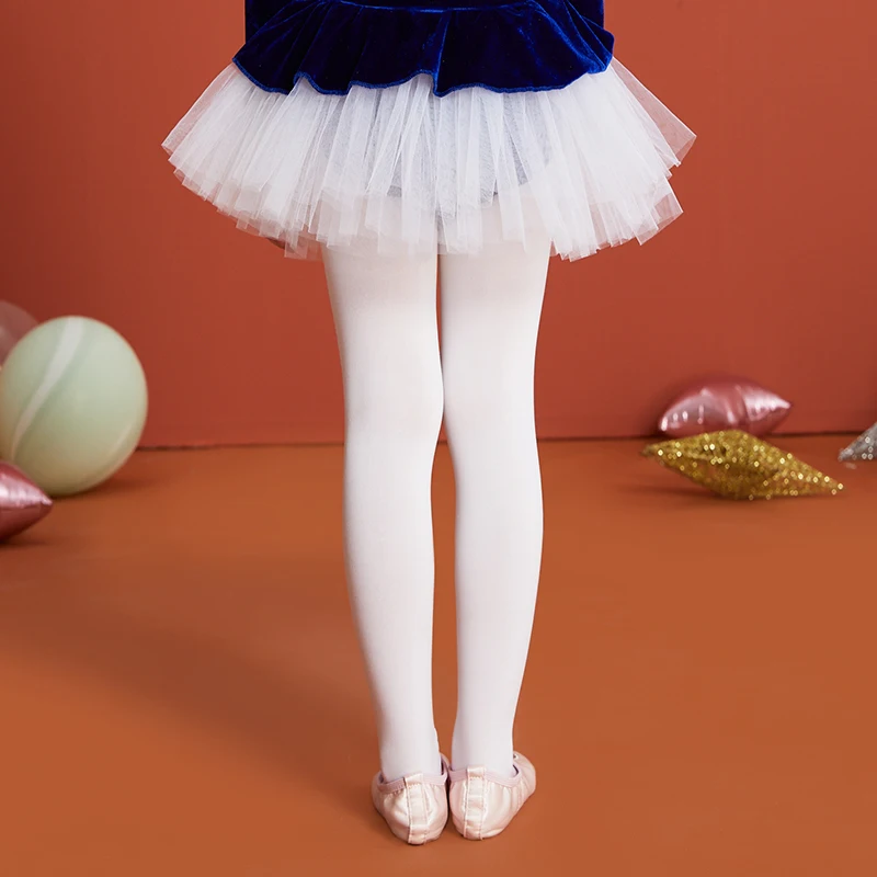 F5001 Wholesale Soft Ballet Dance Tight Foot Tights For Girls Stocking Pink