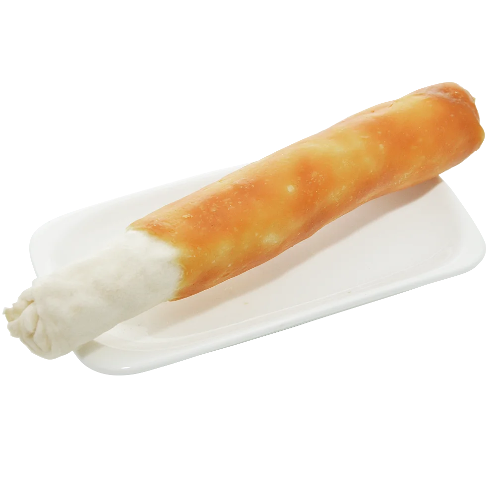 Премиум лакомство для собак фабрика различные размеры куриная обертка сыромятная кость узелкованная Жевательная закуска из сыромятной кожи