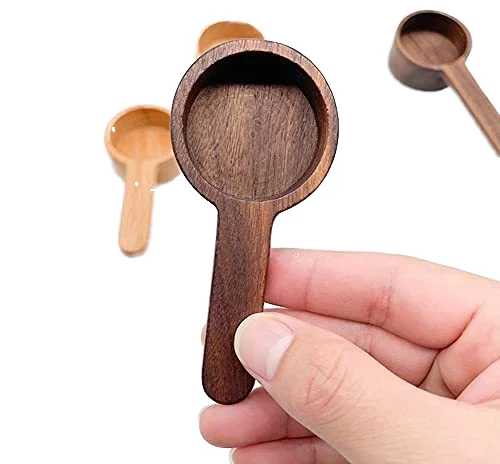 Coffee Utensil Accessories Home Kitchen walnut Wooden tea spoon Scoop Seasoning