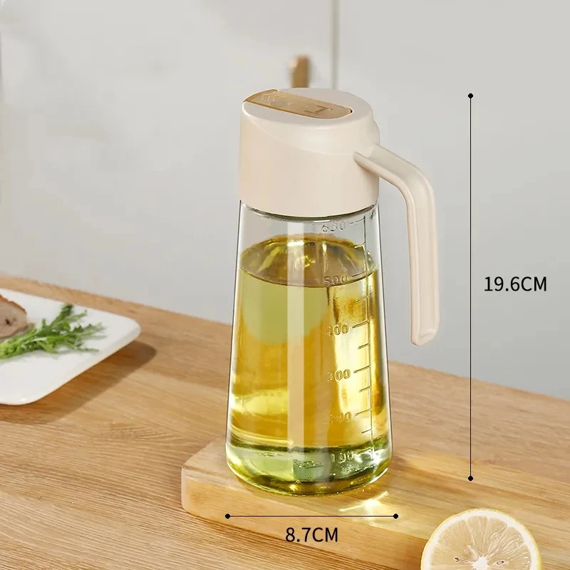 Automatic Opening and Closing Oil Dispensing Bottle Leak-proof Vinegar Dispenser Bottles Seasoning Storage Bottle