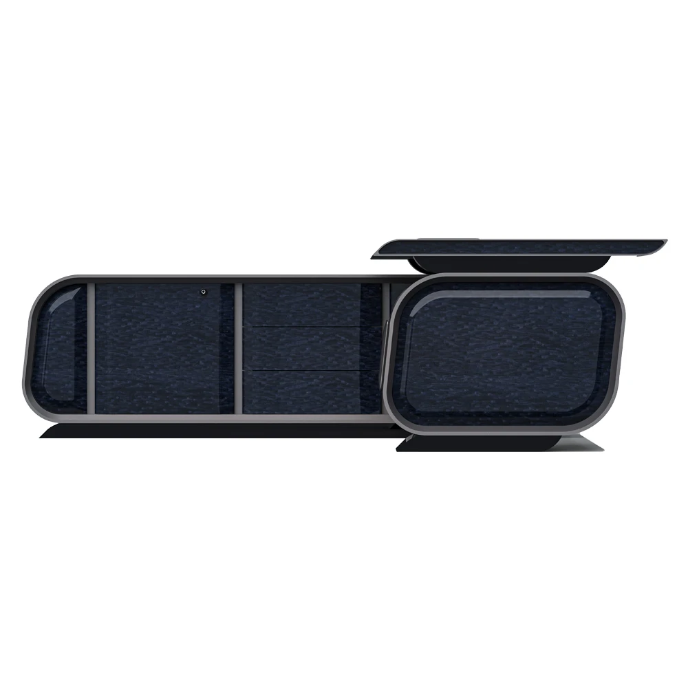 CEO modern advanced intelligent office metallic skin atmosphere science and technology sense chairman boss desk