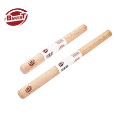 Bakest  rollong pin Cake and pastry tool  Wooden rolling pin with scale