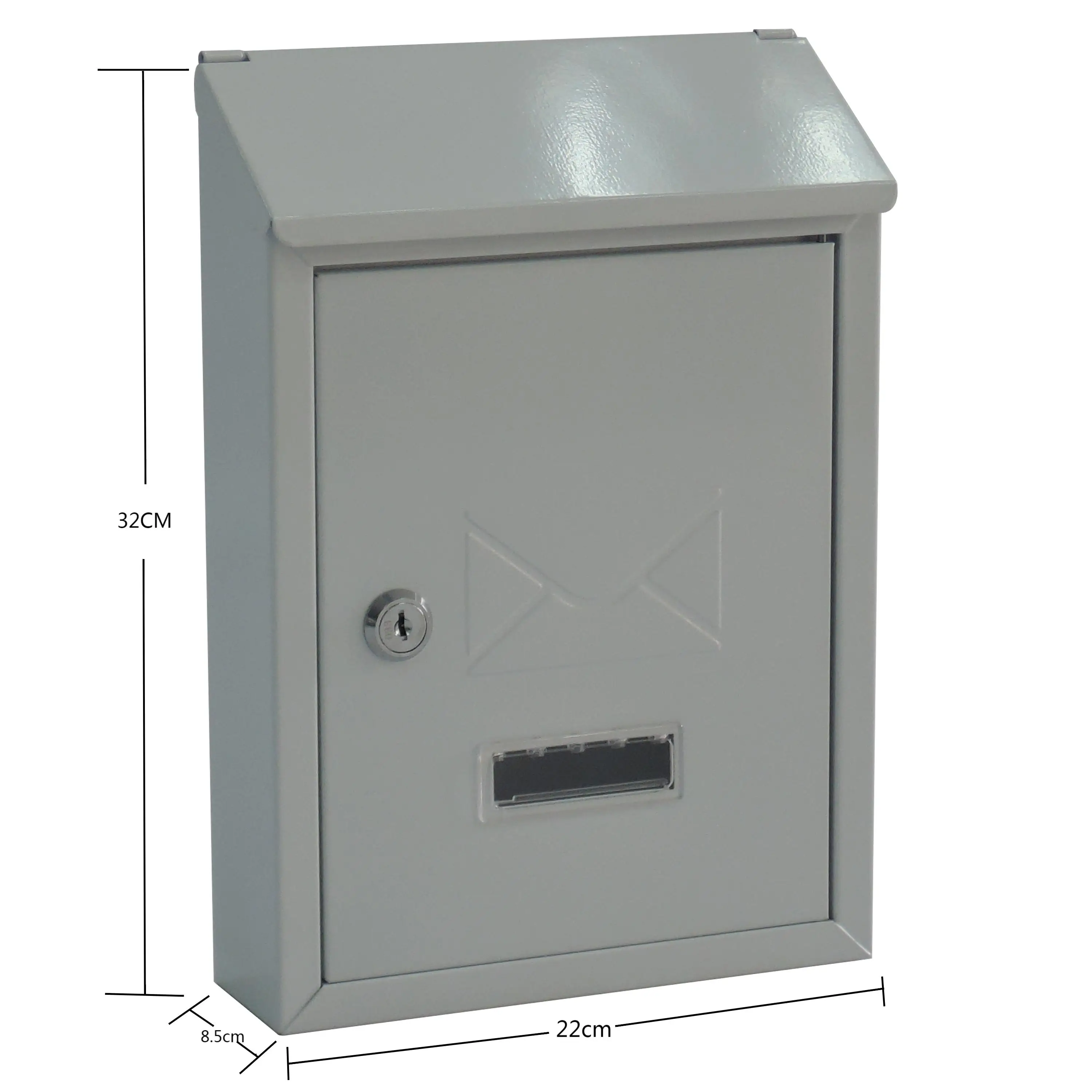 High Quality Low Price  Large Capacity Outdoor Modern Design And Galvanized Wall Mounted Household  Metal Mailbox