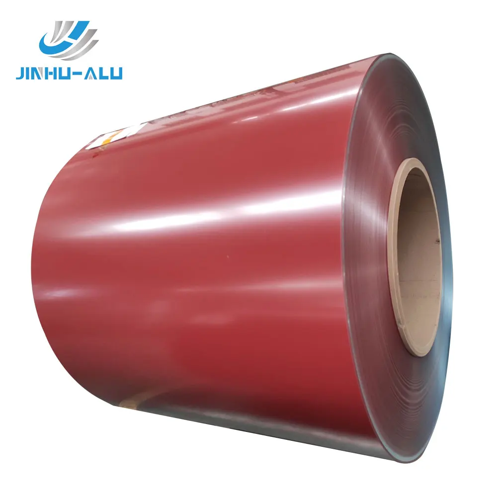 JINHU PE PVDF HDPE FEVE color coated aluminum coil for ACP
