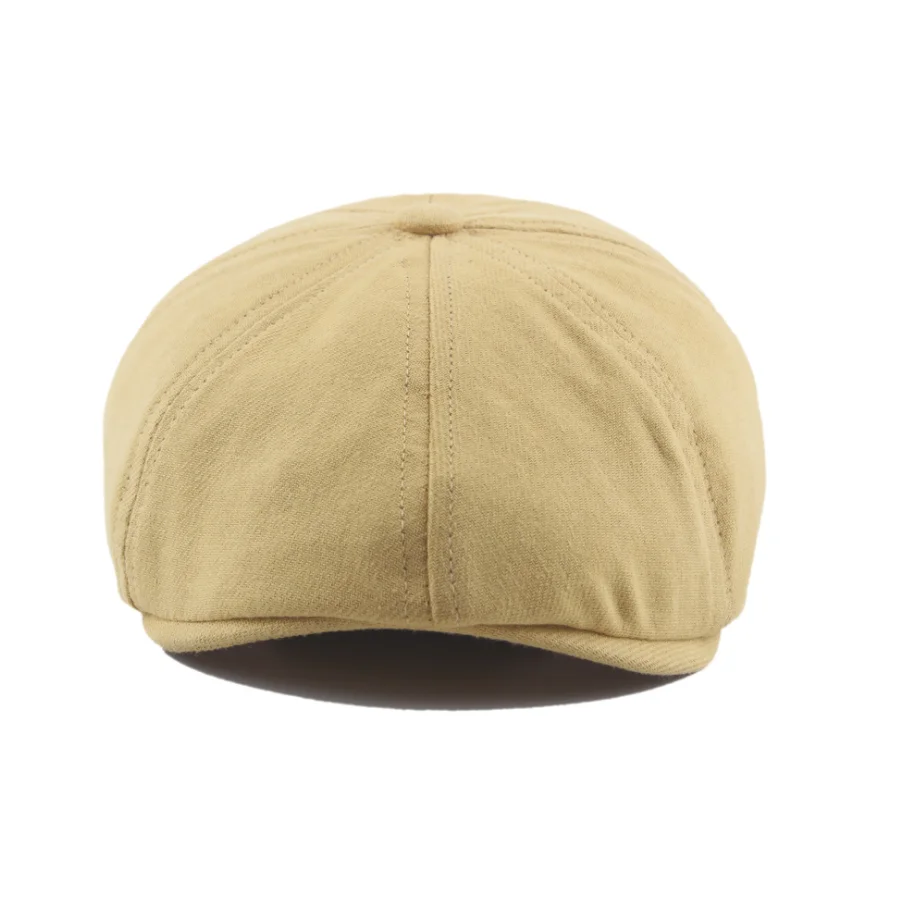 Wholesale Cheap Autumn Winter Women Octagonal Flat Beret Newsboy Cap checked Beret Painter Hats