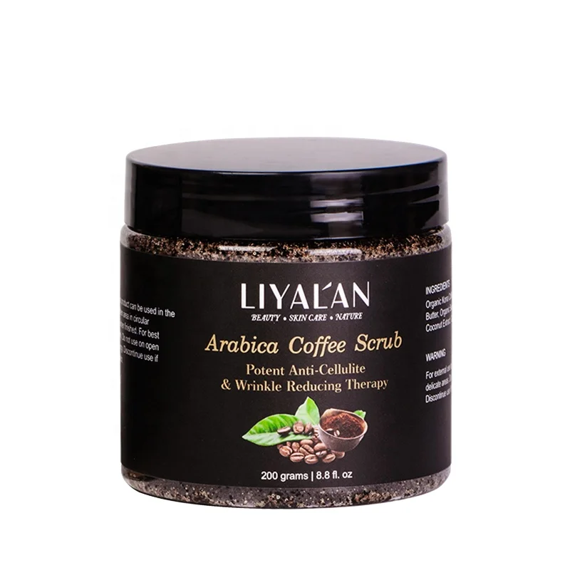 OEM 2020 Best Private label Skin Care Deep Cleansing Face Whitening Natural Organic Arabica Coffee Body Scrub (62434563125)