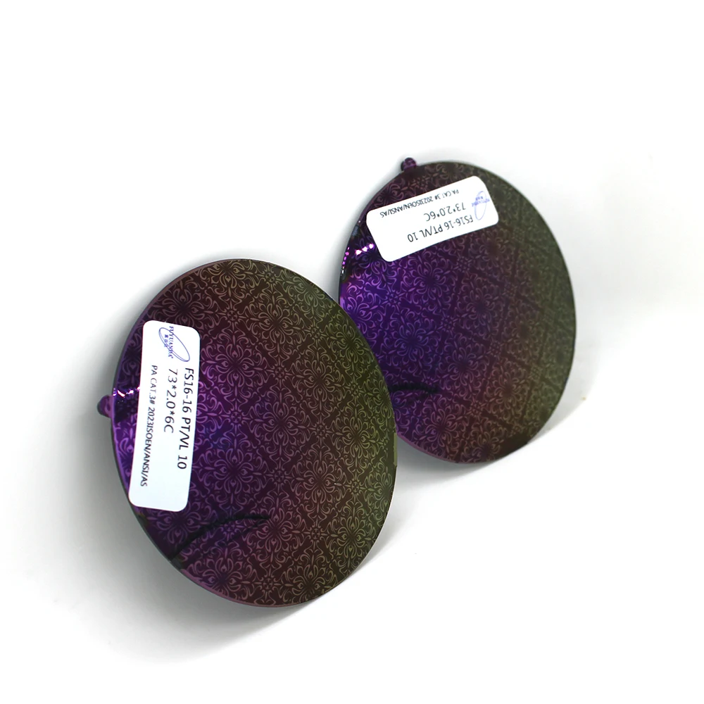 Оптовая цена, зеркальные линзы с узором, солнцезащитные очки, защитные зеркальные линзы с УФ-защитой