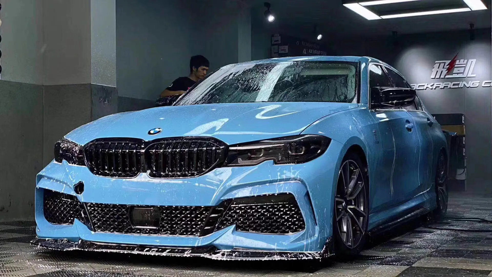  Для Bmw G20 3 sehire Gs380 Bodykit ПП Передняя бампер боковая юбка задний диффузор Комплект