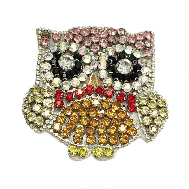 DIY handmade beaded color owl panda frog bag clothing shoes hats beautifully decorated cloth accessories Patch