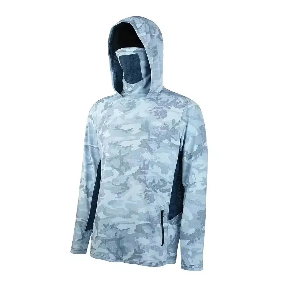 High Quality Lightweight Fishing Shirts Custom Logo Uv Protection Sport Wear Quick Drying Upf50+ Long Sleeve Fishing Hoodie