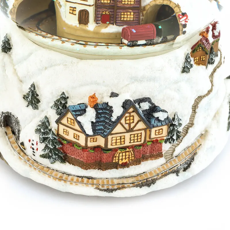 Snow Globe Christmas Water Globe Christmas Decoration  Crystal Ball Snow Globes with Snowman Spinning