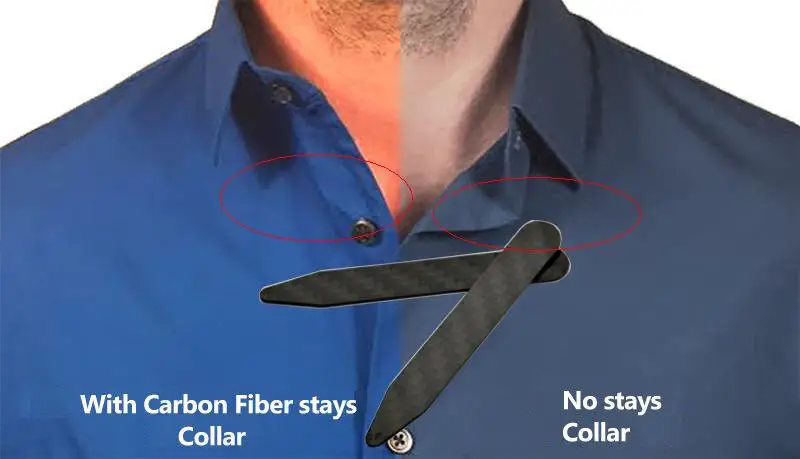 
100% real carbon fiber carbon fiber collar stays for men shirt 