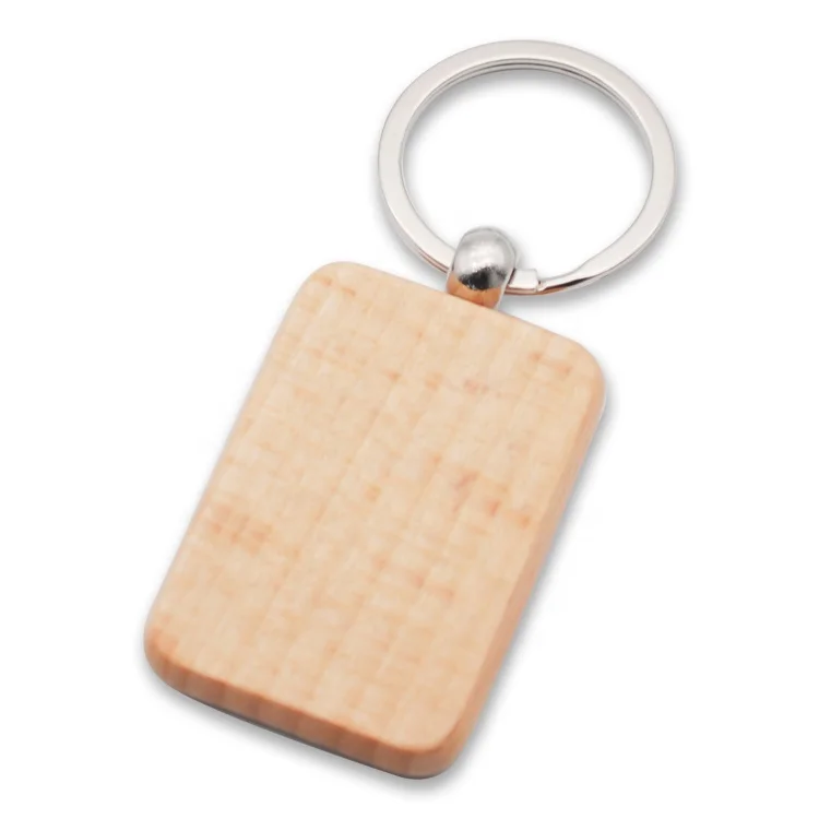 Custom wooden laser logo engraving wood key chain, wood key chain, wooden keyring