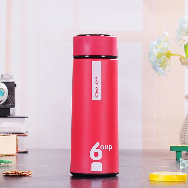 400ml Promotional Nice portable glass double layer glass bottle water glass business cup gift cup