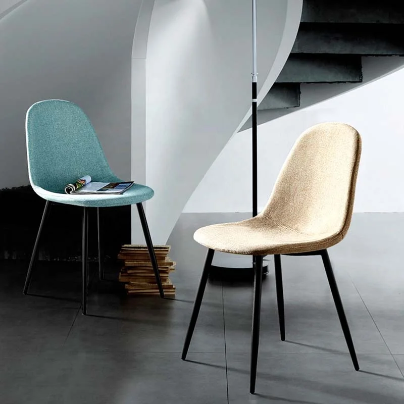 Hot sale Free sample home furniture fabric dining room leisure chairs modern design cheap dining chair