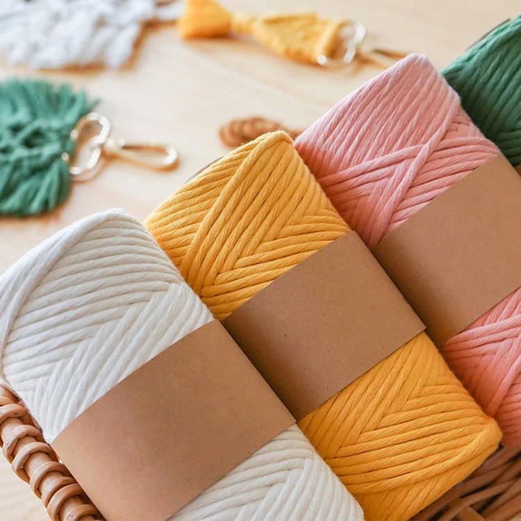  twisted braided cord 3 mm 100 meters linen cotton