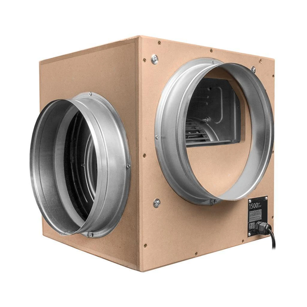 New Design Greenhouse Fan Air Circulation Acoustic MDF Box Fan MDF With Wooden Panels acoustic foam ACOUSTIC BOX FAN