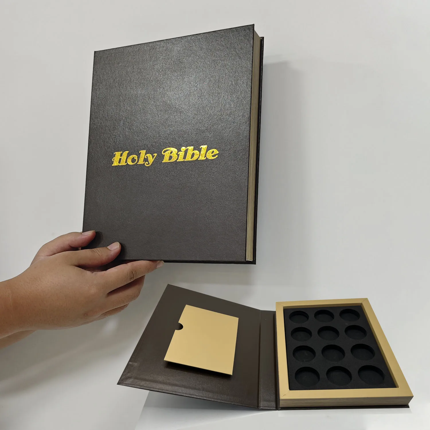 Fashionable Openable Book Shape Gift Box Vintage Empty Fake Book Storage Box