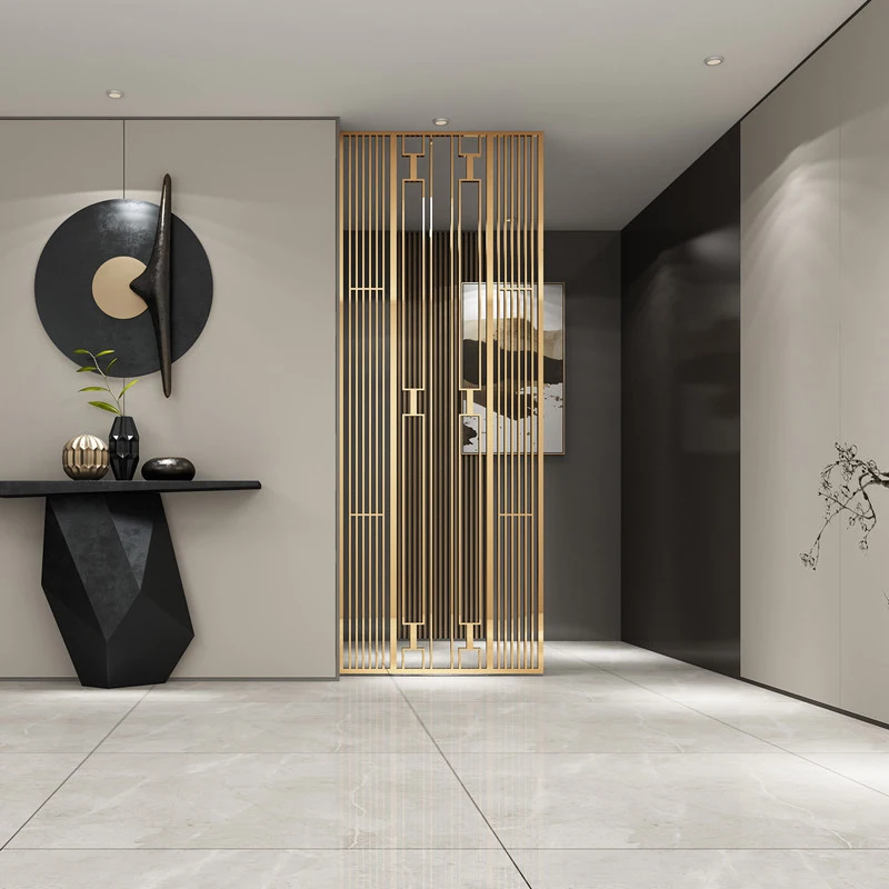 Золотистый заказной Золотой металлический экран причудливый образец подвесной декоративный разделитель