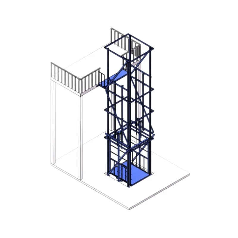 manufacturer Warehouse electric price cost 100kg 500kg small hydraulic goods cargo 1 ton freight elevator lift for loading