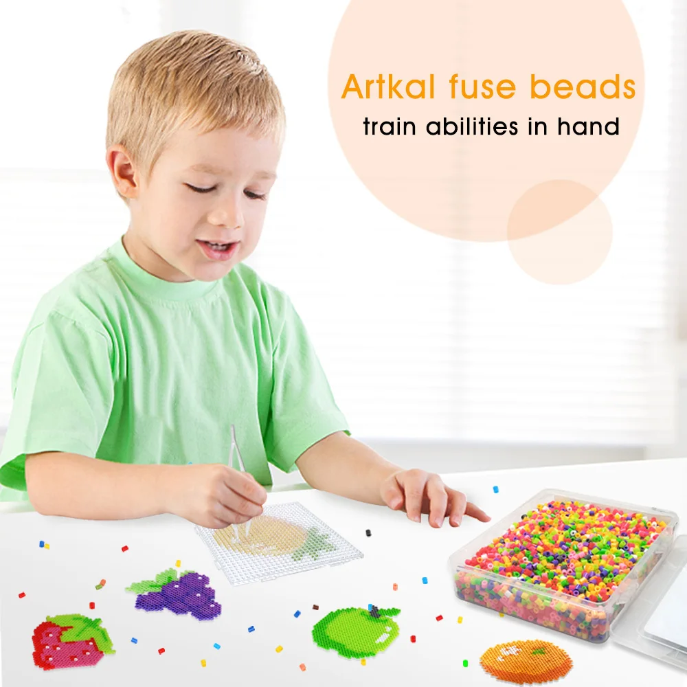Pixel art Fruit Series Perler Beads Toy Kit 5mm fuse Beads Diy Toy Kids Creative Handmade Craft Toy Gift Fu