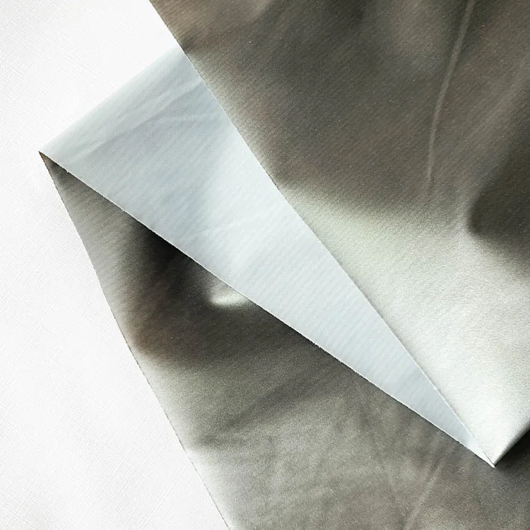 
china manufacturers nylon fabric metallic simple sense fabric for down jacket 