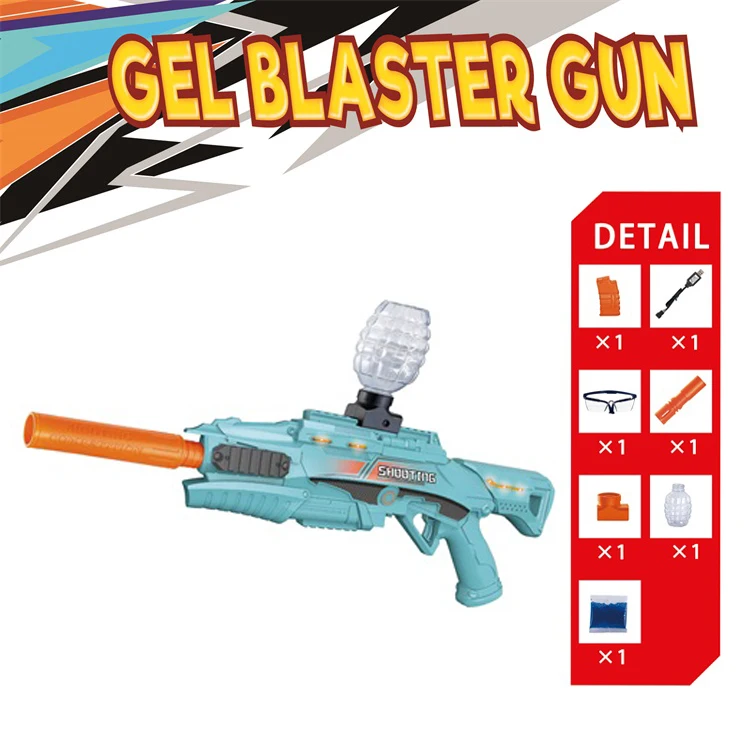 Outdoor toy pistol water beads automatic water bullet toy gun shooting toy water gel bullet gun