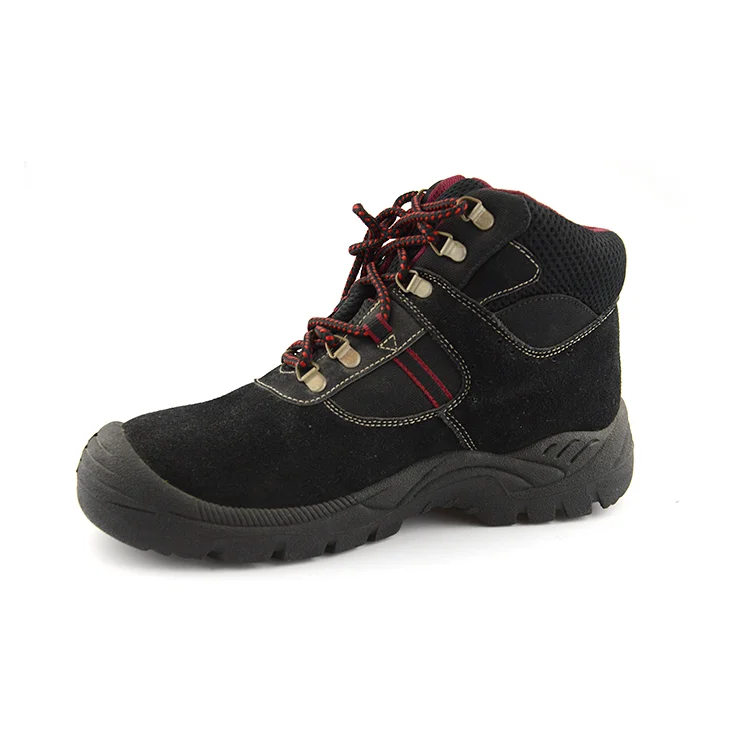 UG-198-B Feet protective suede leather work laced-up safety shoes