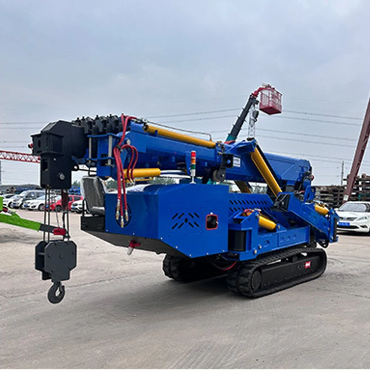 full-slewing boom type spider crane 2ton 5ton 3ton Indoor Outdoor Telescopic Crawler Spider Crane