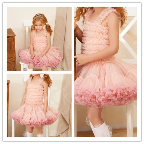 fashion beautiful baby children clothes cute tutu style little girls party dresses