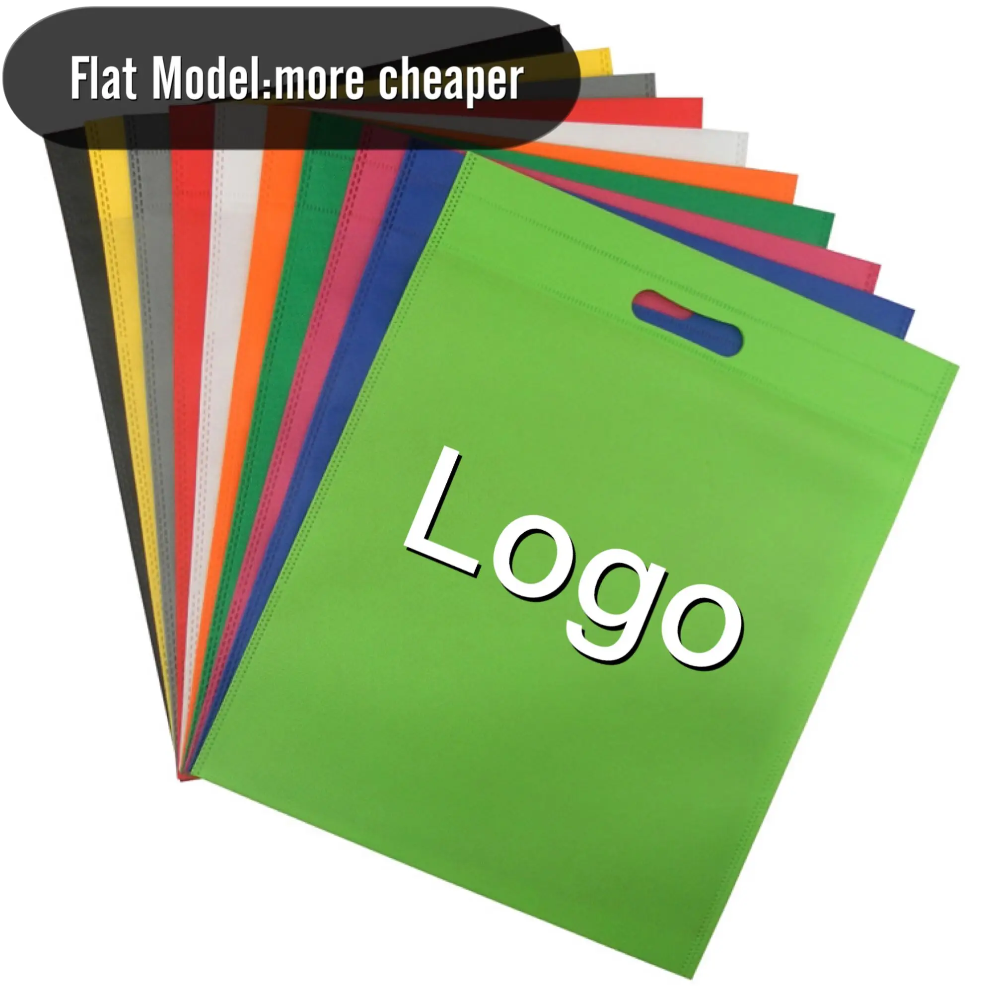 Reusable Eco Non-woven pp Nonwoven Fabric Shopping Tote Bags Custom Non Woven Recycle 100 Gsm