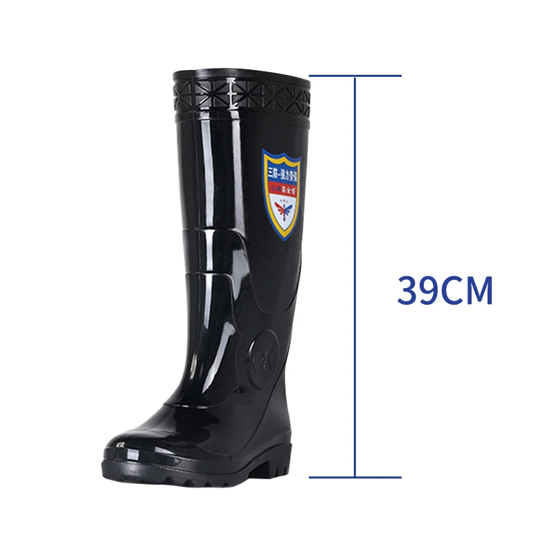 Black tall waterproof Wellington boots Cheap PVC Wellington boots with factory prices and fast delivery rainboots