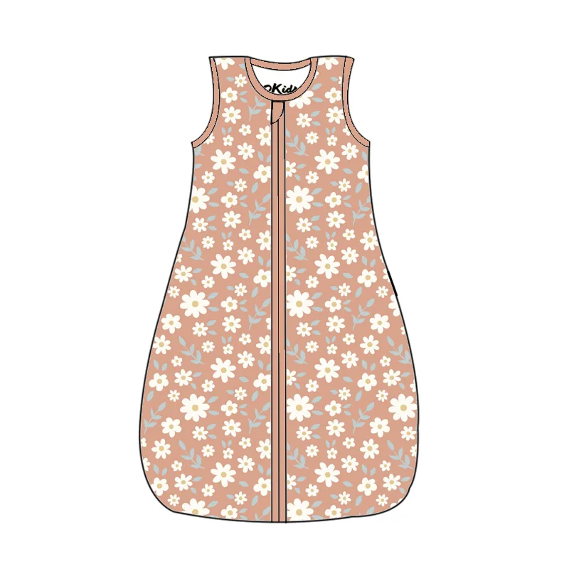 GOTS Certified Bamboo Baby Clothing Hot Sale Baby Pajamas Soft Button Baby Sleeping Bags