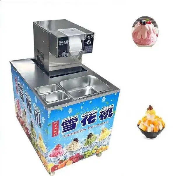 Automatic quick 110V 220V Bingsu Shaved Machine Electric Snow Cone Ice Shaver Maker Shaved Snow Flake Machine