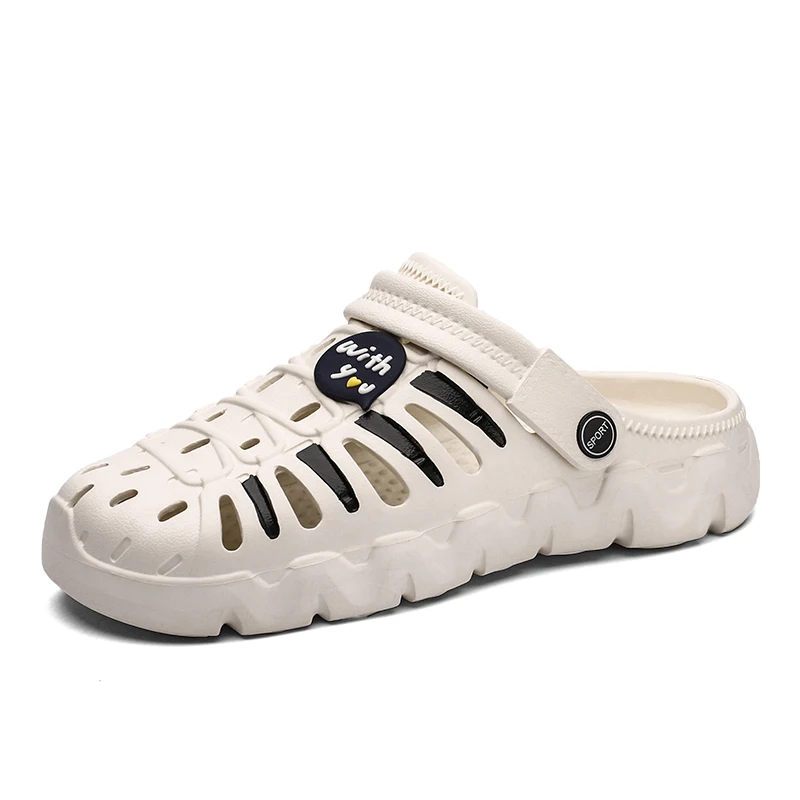 Xuete Custom Medical Nursing Clogs Platform Wholesale Clogs Cow Suede Leather Clogs Mules Round Toe Half Slippers