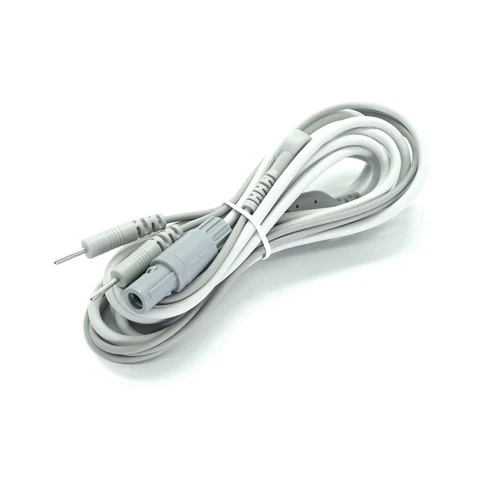 Manufacturer Customized 4pin Lemos Male Plug to SR Connector 2.0 Electrode Needle *2 +4.0 Medical Female Snap Lead Wire