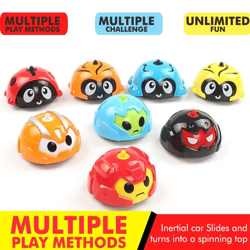 Christmas present wind up toy Stunt Rotate gyro Battle top robot kit Spinning Top sets kid novelty xmas toy gift