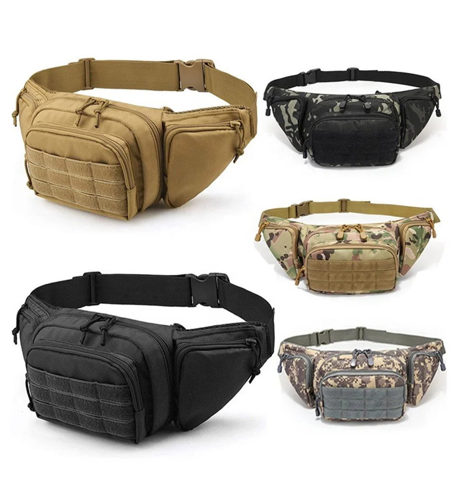Fitness Gym Laptop Men Training Hunting Soft Handle Admin Molle System Tactical Walkie Talkie Chest Nylon Waist Bag