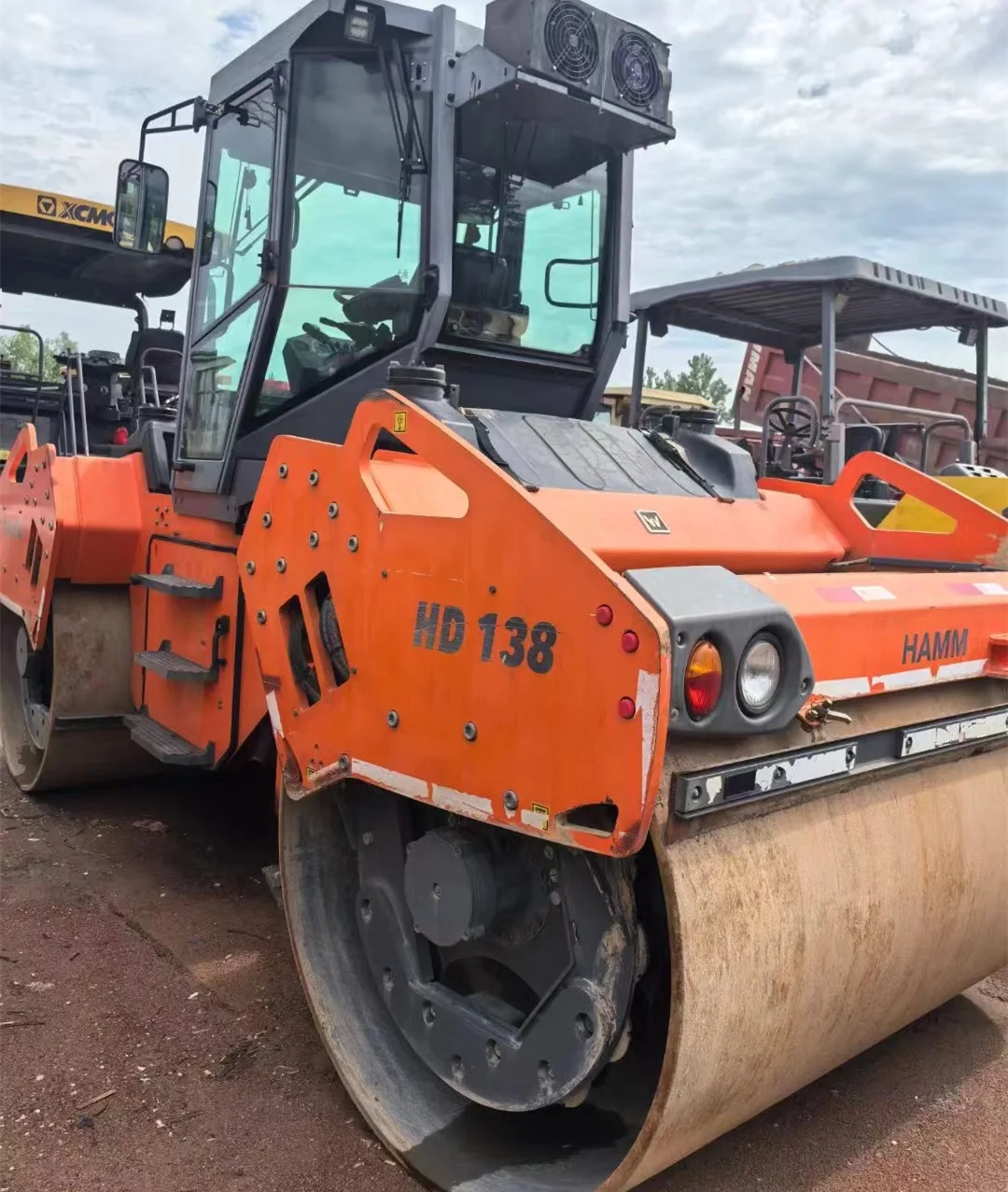 Used 15 Ton HAMM HD138 Double Drum Vibratory Roller Machine Tandem Roller Compactor with Engine Pump Motor from USA for Sale