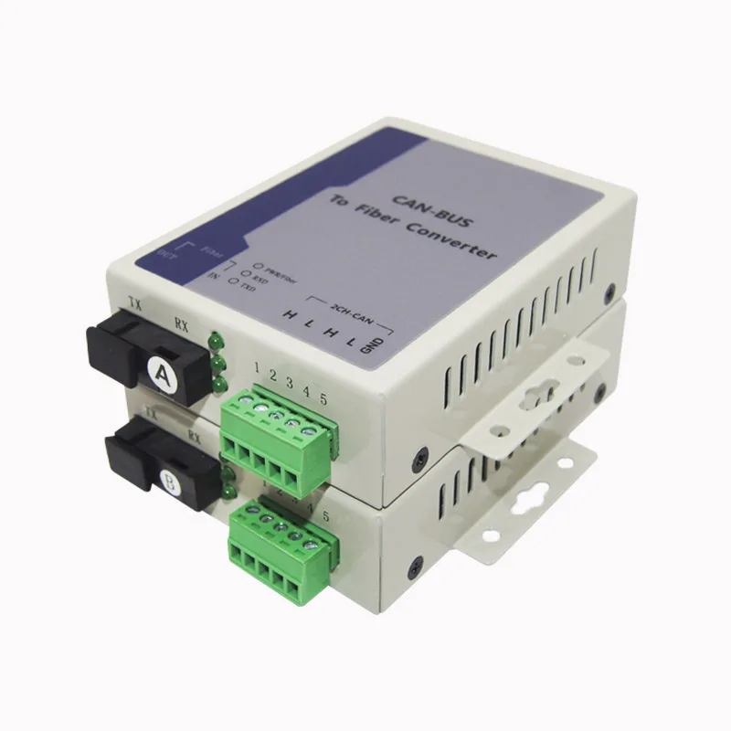 1-CH 2-CH CAN-BUS To Fibre Converter Isolation CAN Fiber Optic Transceiver