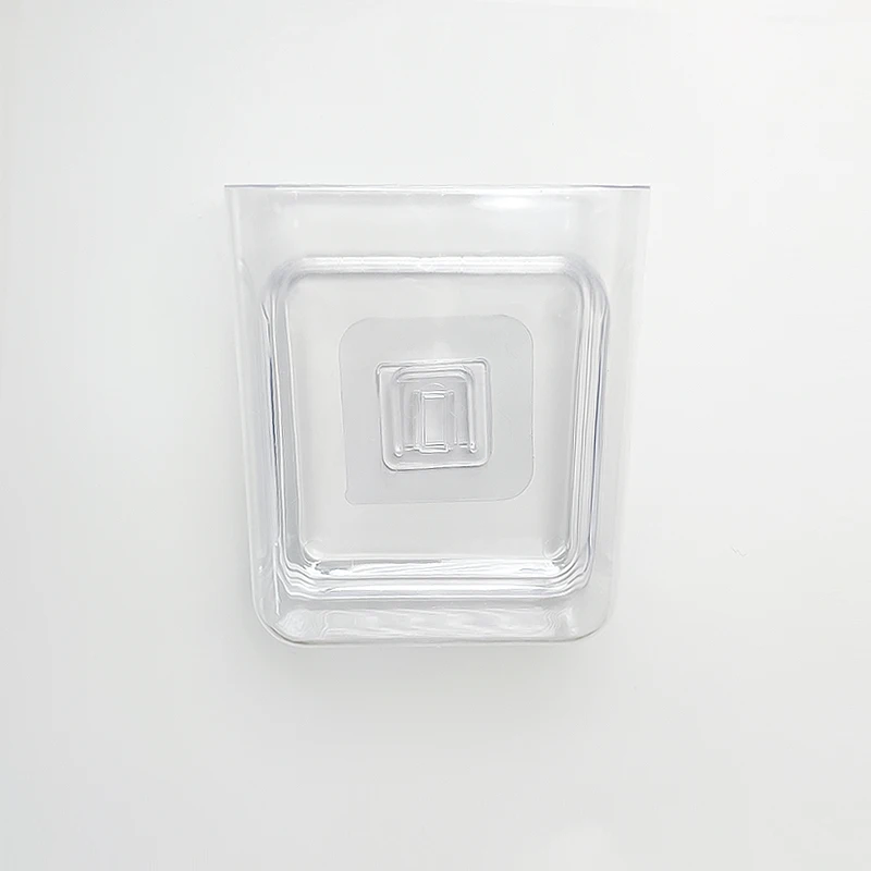 Clear Office Desk Acrylic Pen Holder Custom Pencil Holder Desktop Finishing Makeup Brush Storage Box Can Be Wall-mounted