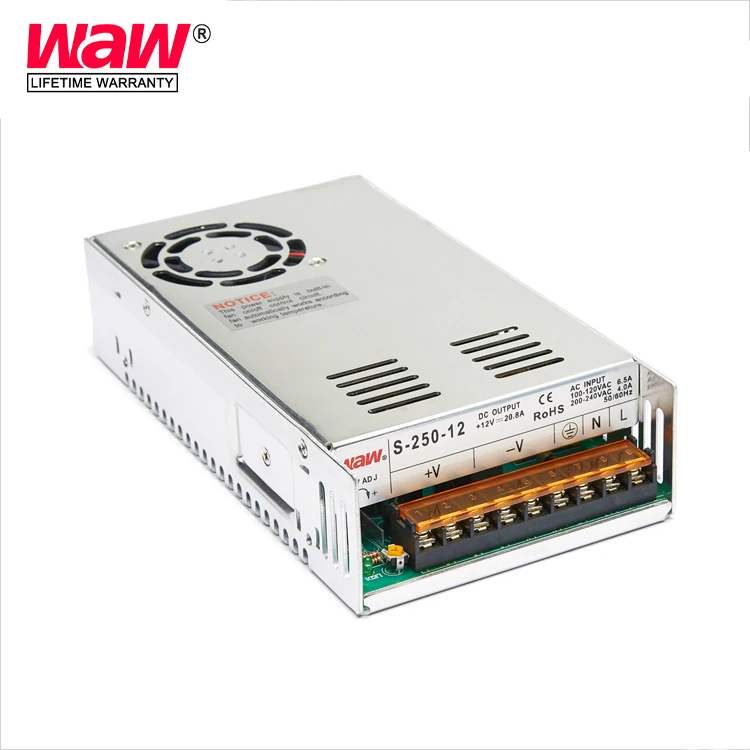 high quality SMPS 10a 24v 250w S-250 switching power supply