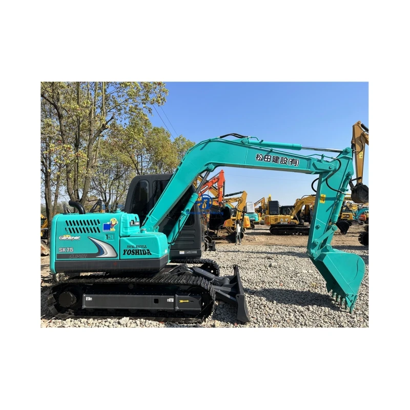 Экскаватор б/у японский гусеничный экскаватор Kobelco SK75 7 5 тонный мини-экскаватор по низкой цене
