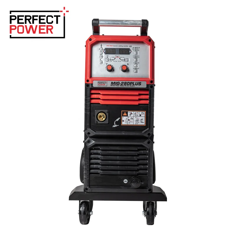  Инверторный Сварочный аппарат MIG IGBT PerfectPower MIG-280PLUS сварочный с цифровым управлением импульсное сварочное