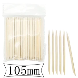 Double Headed Orange Wood Stick 7.5cm 10.5cm 15cm 17cm Dead Skin Pusher Remover Nail Clean Manicure Sticks Nail Cuticle Pusher