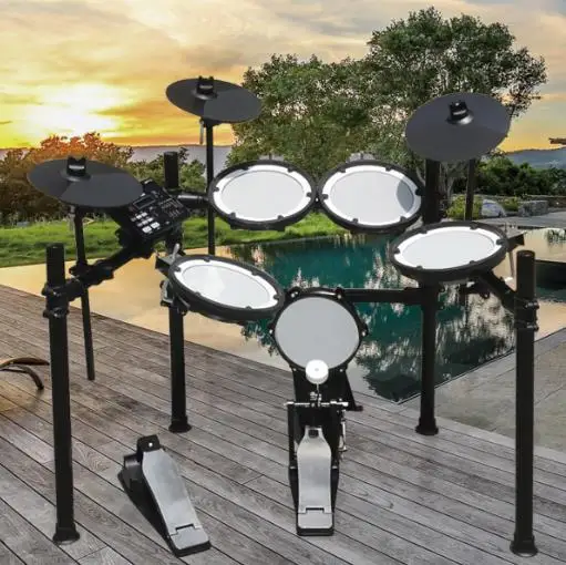 High quality professional 8inch electronic Drum Set With Stand Cymbal Musical Instruments