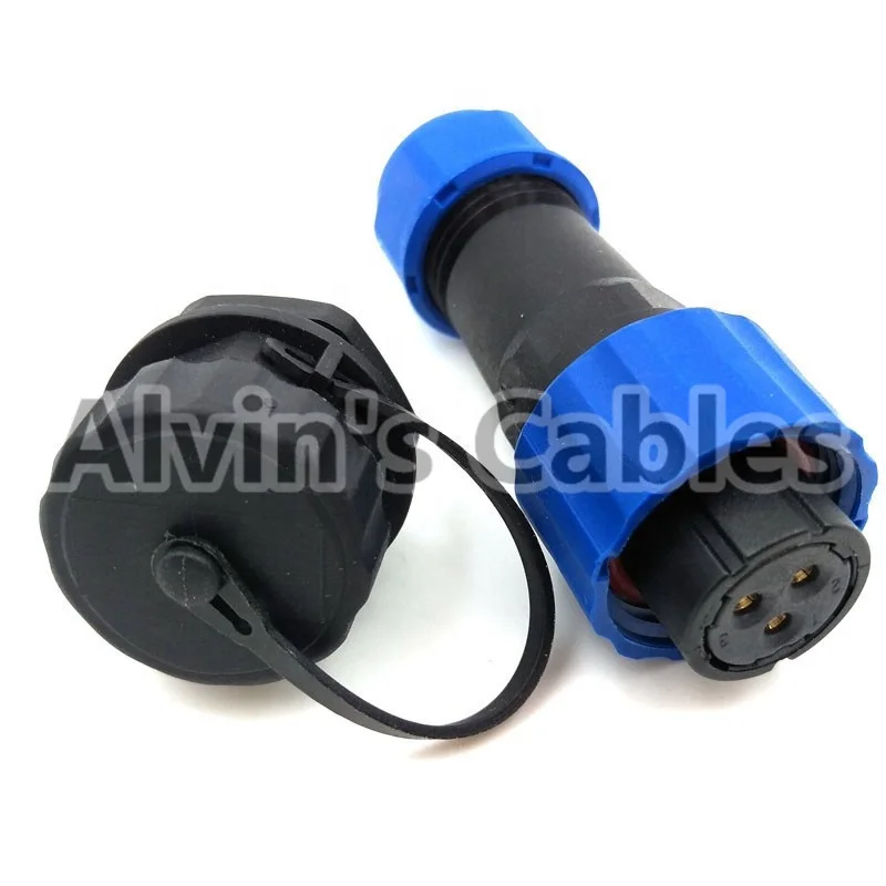 
SD16 3 pin IP68 Waterproof female plug male socket LED panel mount connectors car electrical power connector 