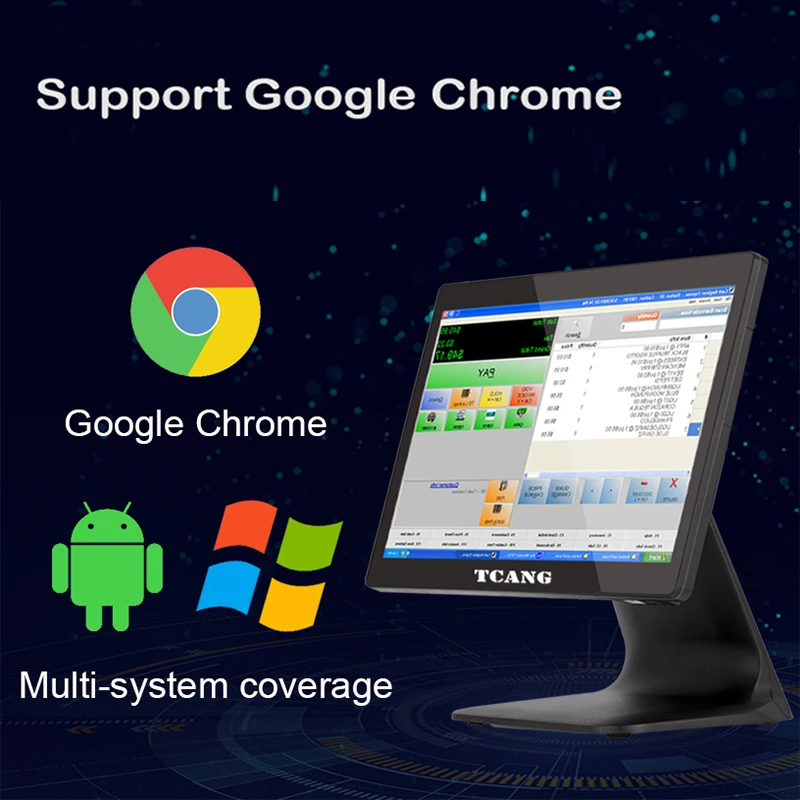 Restaurant Pos Machine 15.6 Inch Touch All In One Android Cash Register Billing Pos Terminal For Retail Sale Cashier Machine