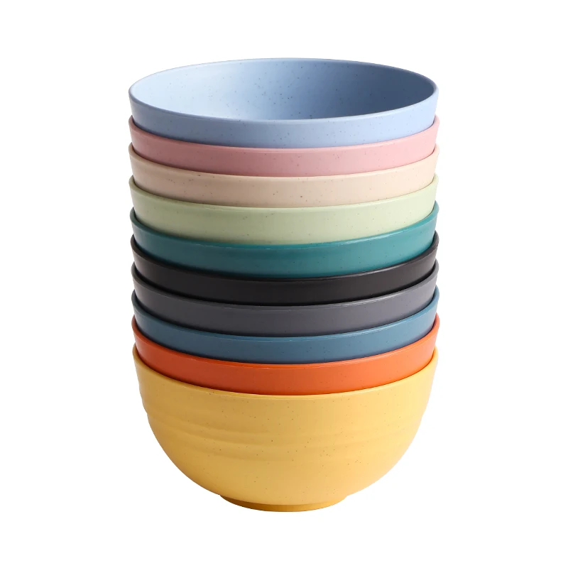 Unbreakable Reusable Cereal Bowls Wheat Straw Bowl Wholesale Lightweight For Noodle Soup Snack Salad Fruit bowl set